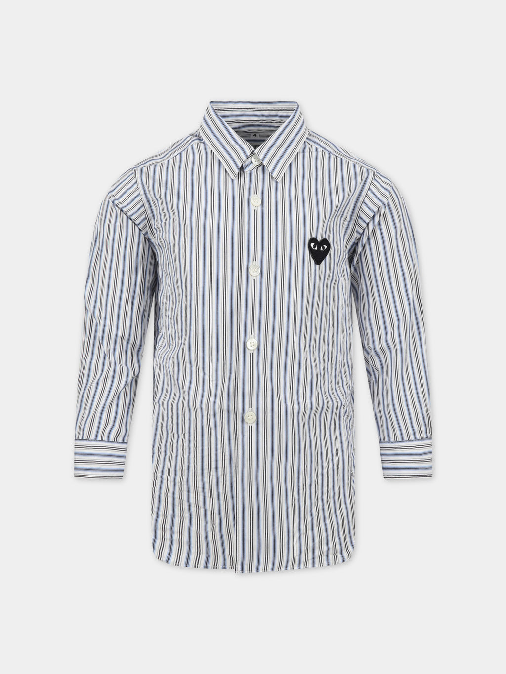 Camicia a righe per bambini con iconico logo